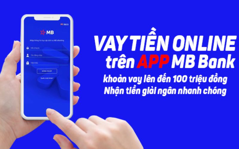 cách vay tiền trên app mb bank
