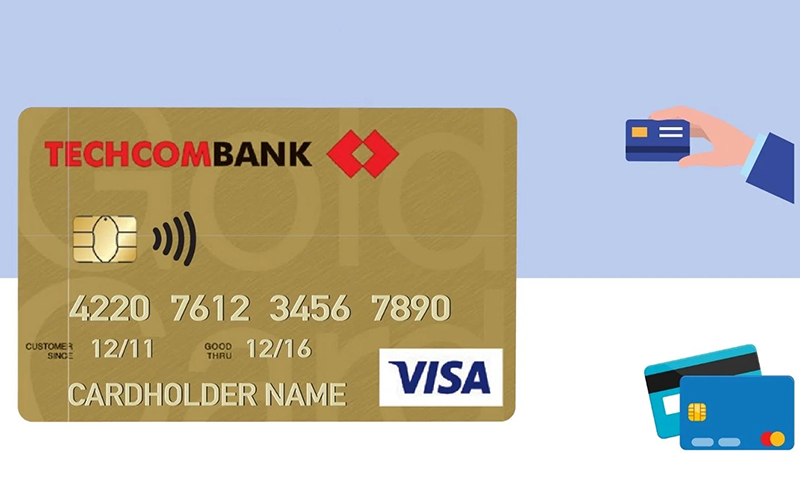 mở thẻ visa debit techcombank