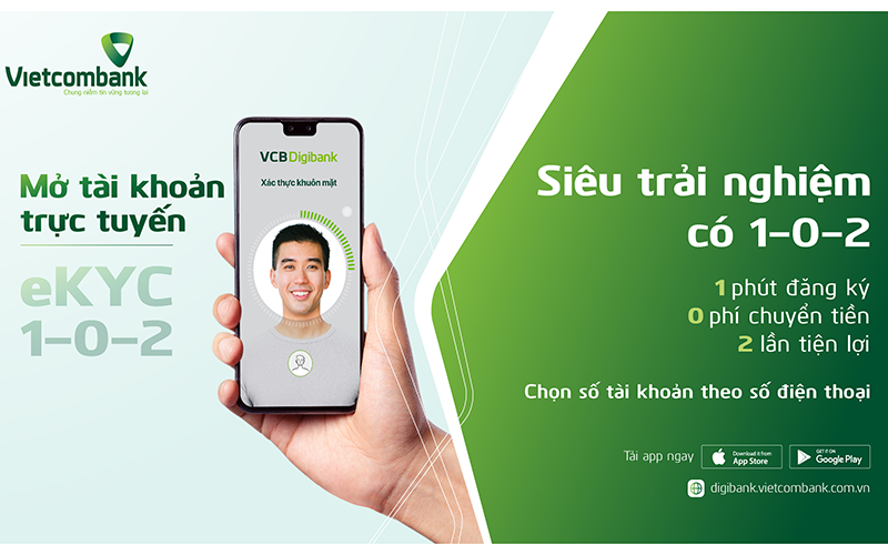 mở tài khoản ngân hàng online vietcombank